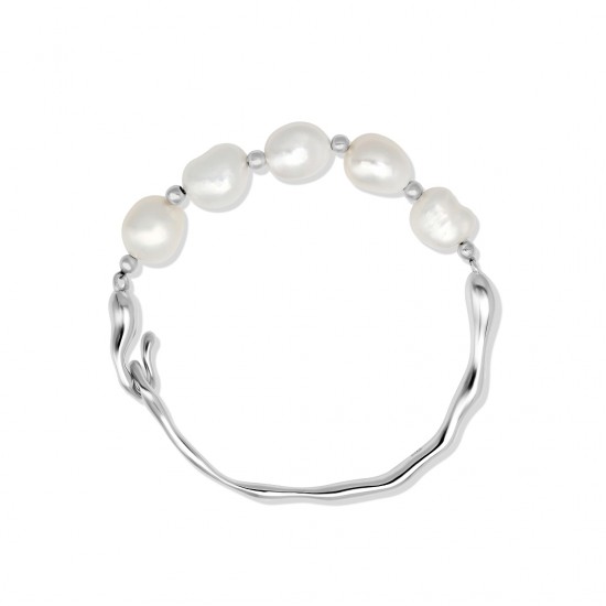 Erina Pearl Silver Bracelet