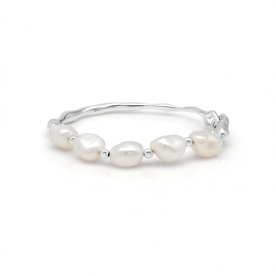 Erina Pearl Silver Bracelet