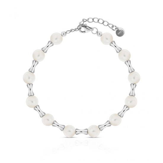 Julian Pearl Silver Bracelet