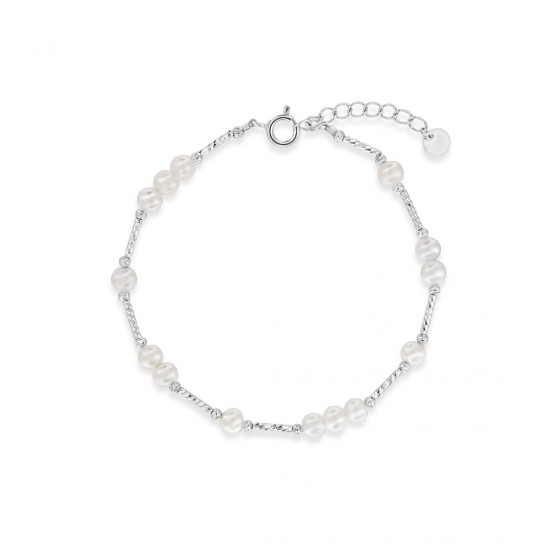 Guraisu Pearl Silver Bracelet