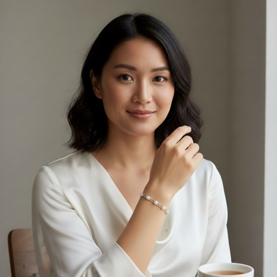 Neelofa Pearl Silver Bracelet Neelofa Pearl Silver Bracelet