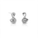Swan Zircon Silver Earrings Swan Zircon Silver Earrings