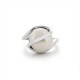 Trapped Pearl Silver Ring 