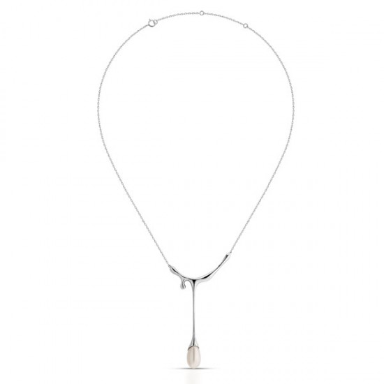 Mia Pearl Silver Necklace