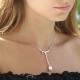 Mia Pearl Silver Necklace