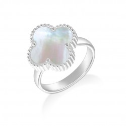 Cincin Perak Mother Of Pearl Clover Cincin Perak Mother Of Pearl Clover