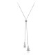 Neckline Crystal Silver Necklace