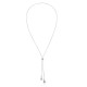 Neckline Crystal Silver Necklace