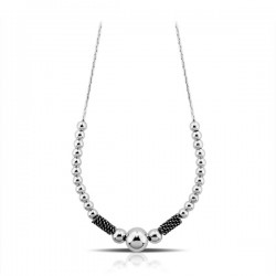 Bali Beaded Silver Necklace Bali Beaded Silver Necklace