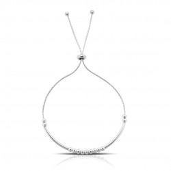 Manis Adjustable Silver Bracelet