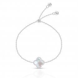 Gelang Perak Mother Of Pearl Clover