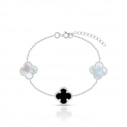 Gelang Perak Mixed Clover Gelang Perak Mixed Clover