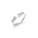 Zircon Line Silver Ring