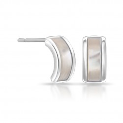 Electa Mother Of Pearl Silver Earrings Electa Mother Of Pearl Silver Earrings