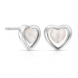 Single Love Mother Of Pearl Silver Earrings Single Love Mother Of Pearl Silver Earrings