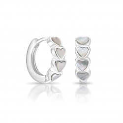 Much Love Mother Of Pearl Silver Earrings Much Love Mother Of Pearl Silver Earrings