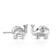 Olifant Silver Zircon Earrings