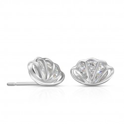 Anting Perak Zirkon Kipas Anting Perak Zirkon Kipas