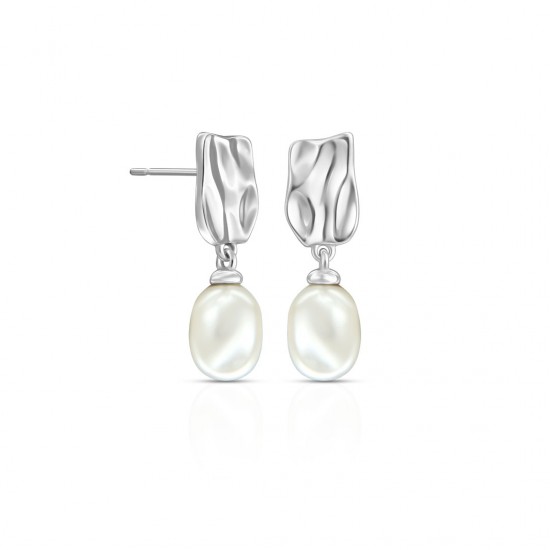 Monumen Pearl Silver Earrings Monumen Pearl Silver Earrings