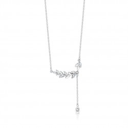 Daun Zircon Silver Necklace Daun Zircon Silver Necklace