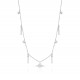 Esvania Zircon Silver Necklace