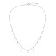 Esvania Zircon Silver Necklace