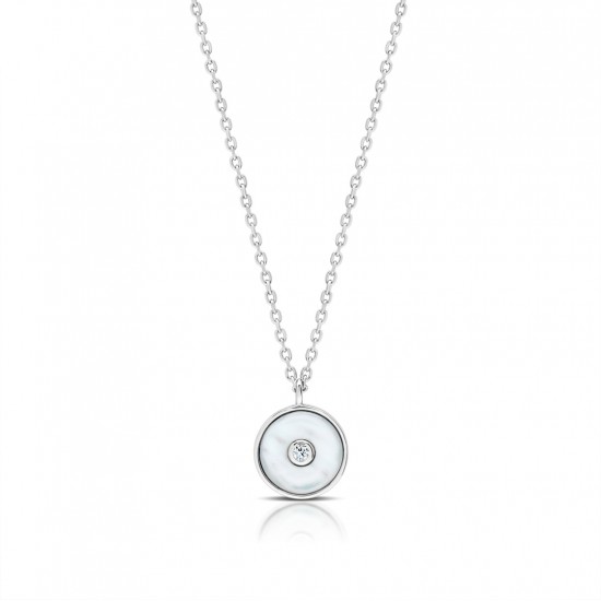 Kalung Perak Mother of Pearl Eye