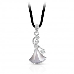 Dancer Mother Of Pearl Silver Pendant Dancer Mother Of Pearl Silver Pendant