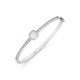 Olive Zircon Silver Bracelet