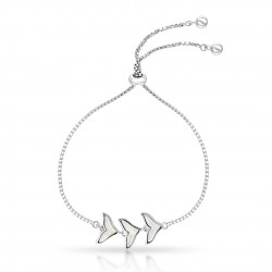 3 Whale Tail Mother Of Pearl Silver Bracelet 3 Whale Tail Mother Of Pearl Silver Bracelet