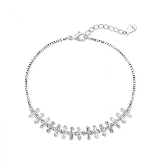 Lita Zircon Silver Bracelet