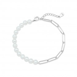Harpa Pearl Silver Bracelet