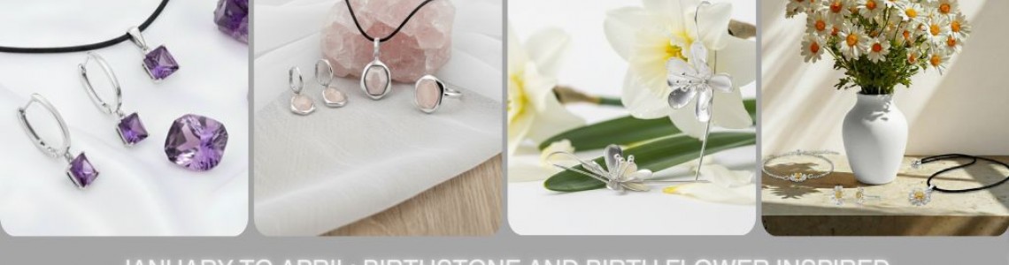 January to April: Birthstone and Birth Flower Inspired Silver Jewellery by Kapal-Laut Jewellery January to April: Birthstone and Birth Flower Inspired Silver Jewellery by Kapal-Laut Jewellery